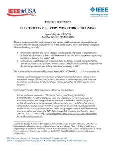 Electricity Delivery Workforce Training