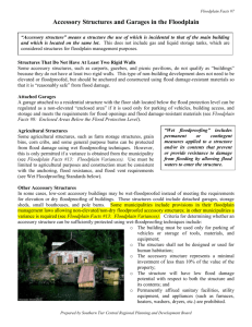 Accessory Structures and Garages in the Floodplain