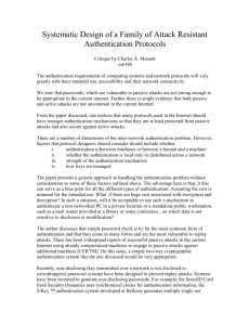Systematic Design of a Family of Attack Resistant Authentication