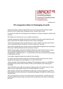 NZ Companies Shine in Packaging Awards