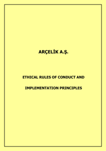 7 Ethical Rules of Conduct Implementation Principles