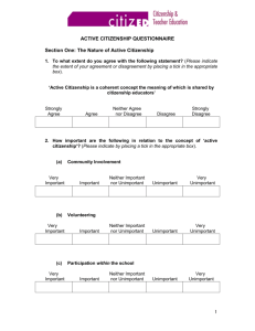 ACTIVE CITIZENSHIP