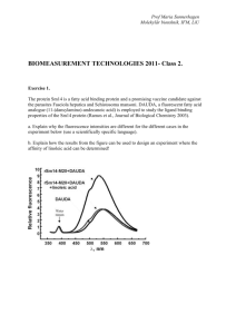 Fluorescens, kalorimetri, NMR (lektion 3)