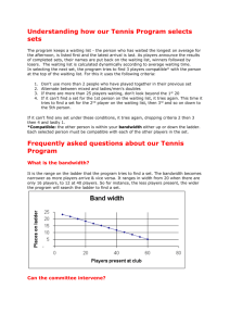 Understanding how our Tennis Program selects sets