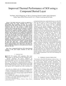 Improved Thermal Performance of SOI Using a Compound Buried