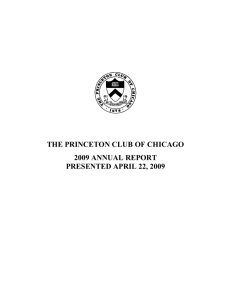 THE PRINCETON CLUB OF CHICAGO