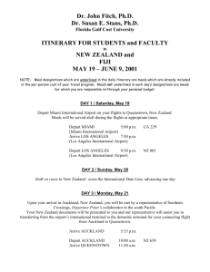 to a the itinerary - Florida Gulf Coast University