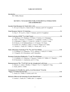 Table of Contents - Cyclotron Institute