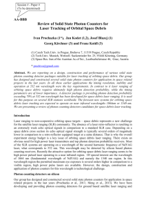 Review of Solid State Photon Counters for Laser Tracking of Orbital