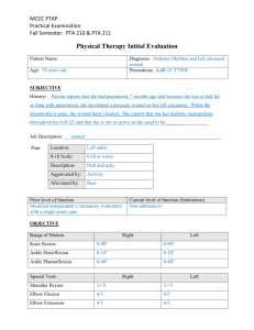 Physical Therapy Initial Evaluation