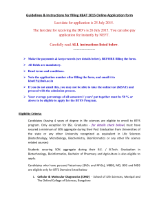 kbat 2015 registration form - SHODHAKA Life Sciences Pvt. Ltd.