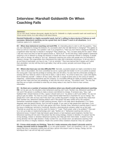 Interview: Marshall Goldsmith On When Coaching Fails