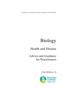 Biology: Health and Disease - Advice and Guidance for Practitioners