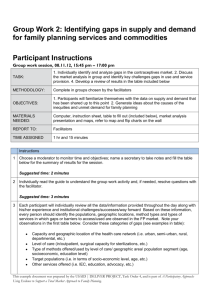 Identifying gaps in supply and demand