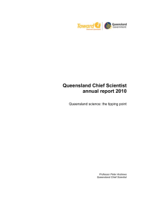 Queensland Chief Scientist annual report 2010