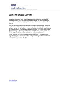 What is your learning style?