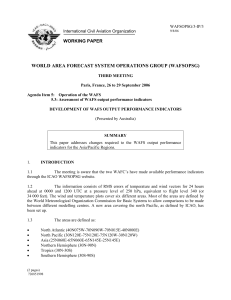 1 WAFSOPSG/3-IP/3 International Civil Aviation Organization