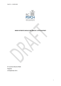 Draft 5.1 – 30-09-2013 WHEN PATIENTS SHOULD BE SEEN BY A