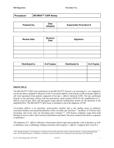 BD MAX™ CDIFF Assay