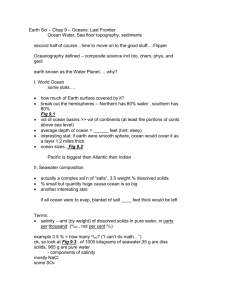 Earth Sci Wk 9 – Chap 9 – Oceans: Last Frontier