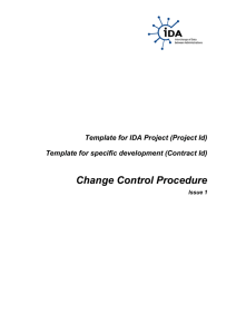 Change Control Procedure