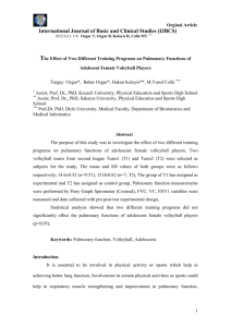 1.The effect of two different training programs on pulmonary