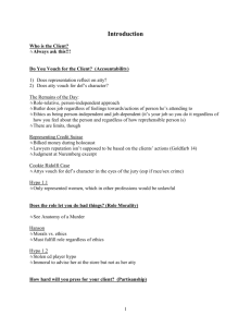 Legal Profession (Law 210) Fall 2000 Course Outline