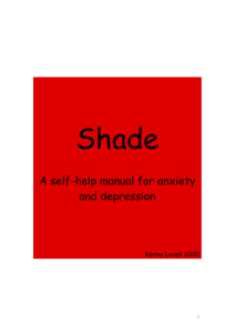 Shade - A self-help manual for anxiety and