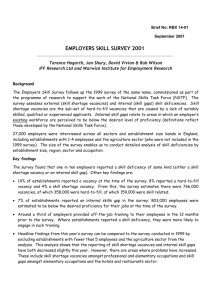 Skill Deficiencies - Department for Education