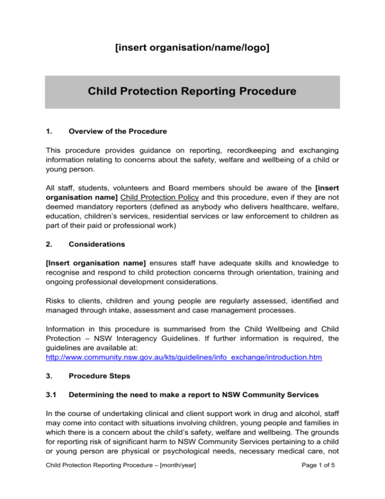 What Should A Child Protection Policy Include