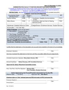 Advisor, Disability Accommodations-LoP