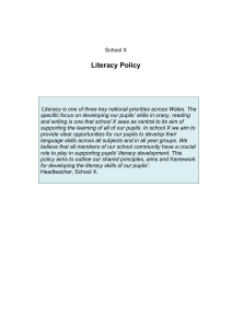Literacy Policy - Learning Wales