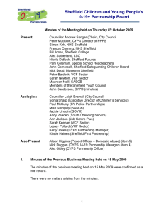 Minutes of the Meeting of the Board held on 8th October 2009