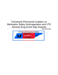 TN Pharmacist Coalition Antithrombotic and Anticoagulation Gap