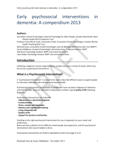 Compendium of PSychosoc Interventions