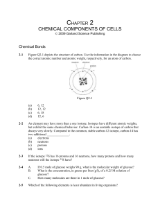 Chapter 2: Chemical Components of Cells