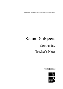 Contrasting - Teacher`s Notes