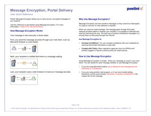 How to Use Message Encryption