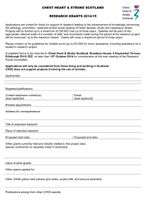 CHSS Research 2014-15 Project Grant application form