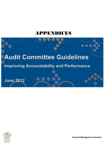 Appendix M – Audit Committee Self Assessment Questionnaire