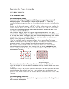 Intermolecular Forces of Attraction