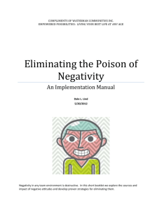 Rescuing Your Team from the Poison of Negativity