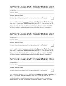 Barnard Castle and Teesdale Riding Club