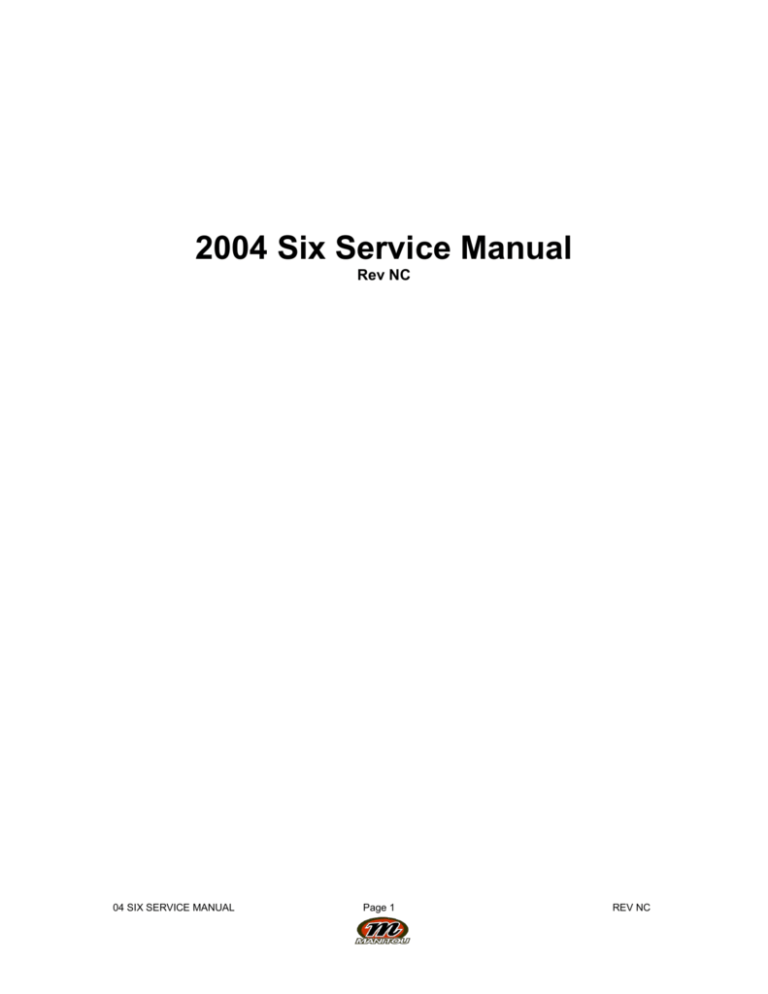 Six Service Manual