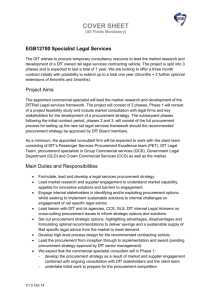 EGB12700 Specialist Legal Services