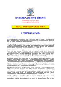 MPS-08 - In water resuscitation - International Life Saving Federation