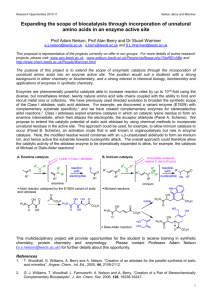 Expanding the scope of biocatalysis through incorporation of