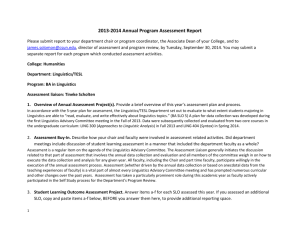 2013-2014 Annual Program Assessment Report Please submit