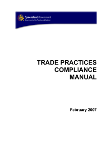 Trade Practices Compliance Manual