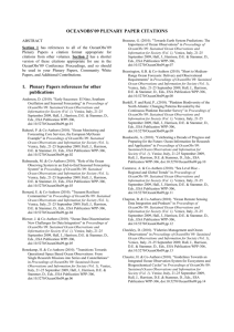 Plenary Papers including DOIs